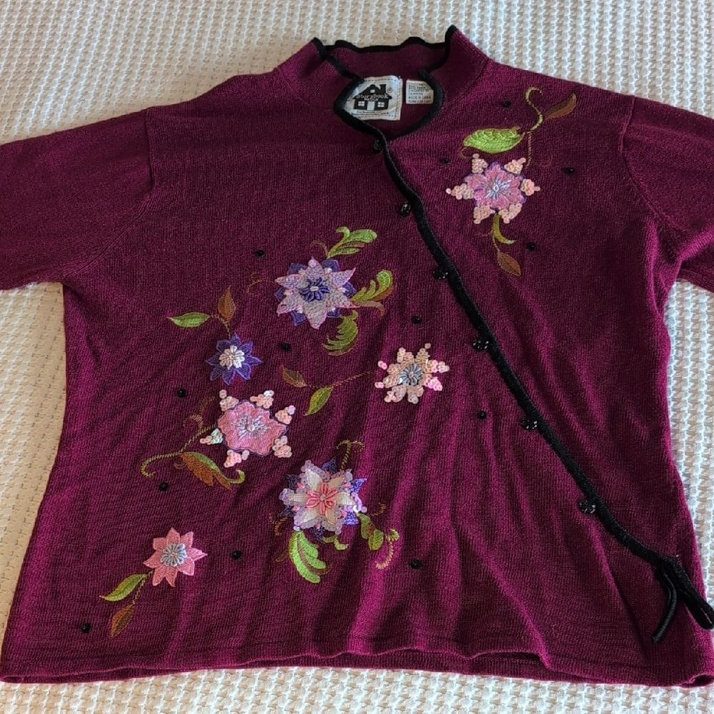 Storybook Knits Mandrian Floral Sweater